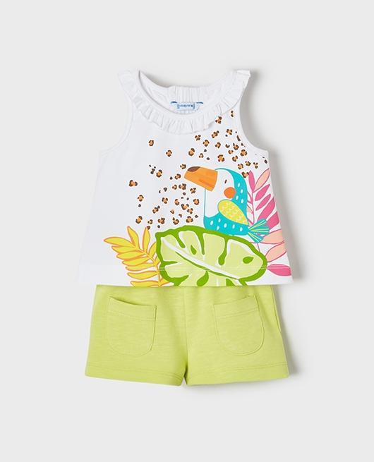 Conjunto short bolsillos SKU 1242 Color Citron
