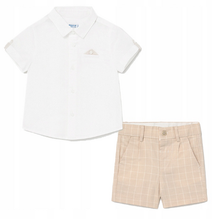 Conjunto 2 Pz Niño Camisa Pantalón Mayoral Ref- 1252-29 Lienzo