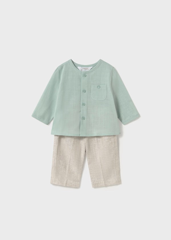 Conjunto pantalon largo y camisa