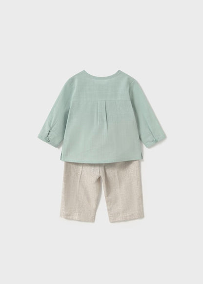 Conjunto pantalon largo y camisa