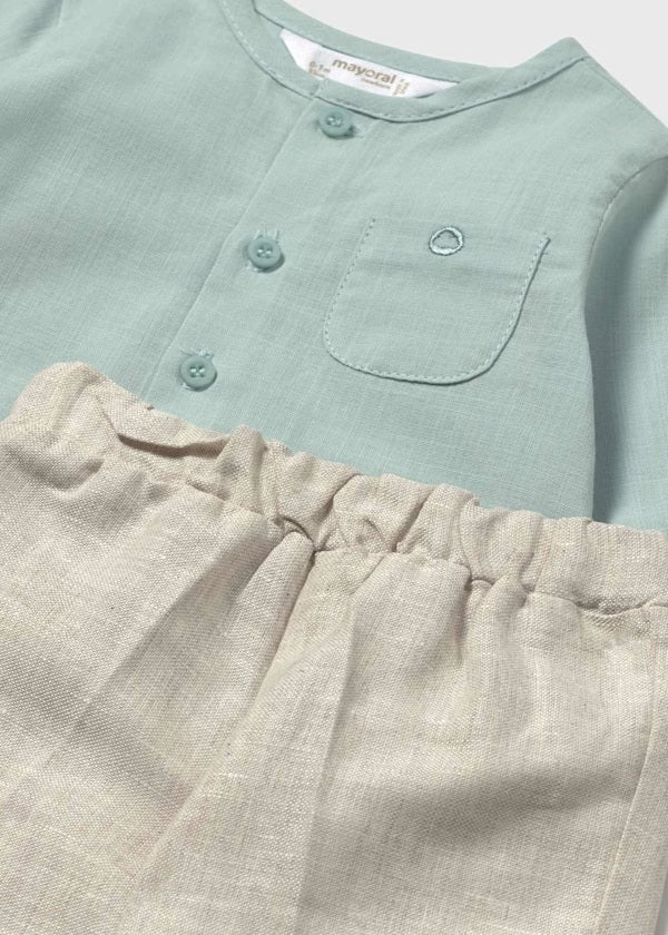 Conjunto pantalon largo y camisa