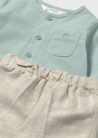 Conjunto pantalon largo y camisa