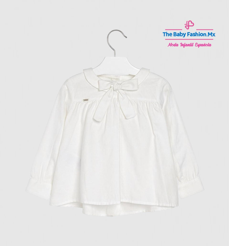 Blusa manga larga para niña MAYORAL Ref. 4132/41 Crudo