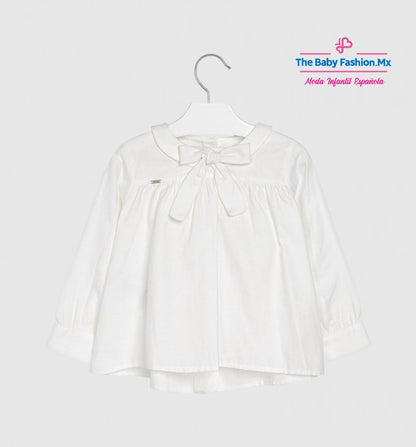 Blusa manga larga para niña MAYORAL Ref. 4132/41 Crudo