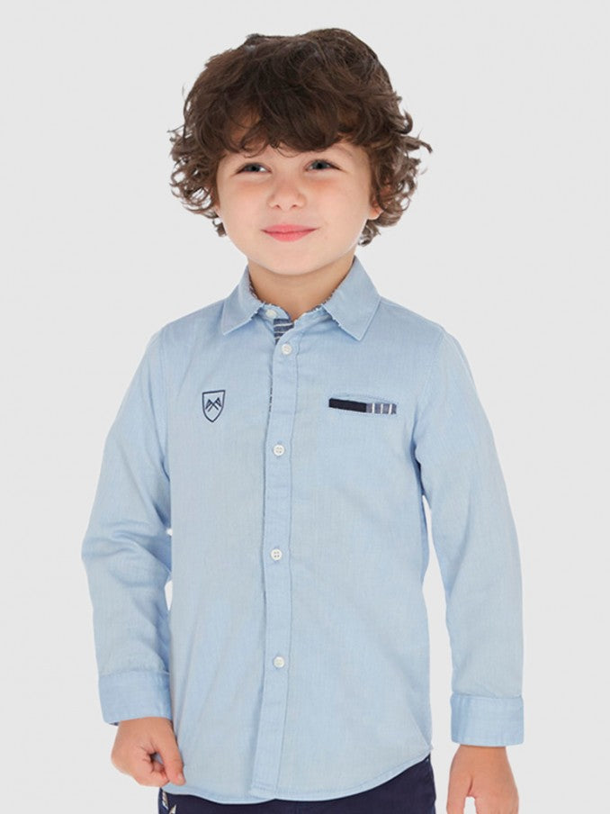 Camisa Celeste Sku 3171  Color 19 Celeste