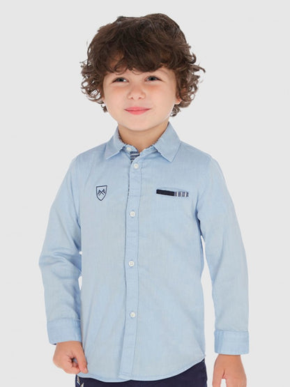 Camisa Celeste Sku 3171  Color 19 Celeste
