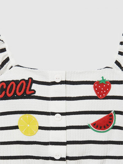 Conj Short Top Rayas sKU 6280 Color Negro