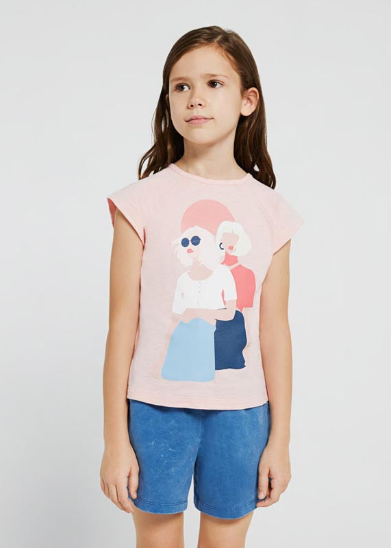 Camiseta Grafica Sku 6030 Color Nude