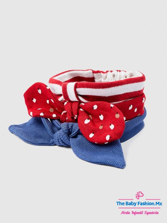 Set 3 Diademas para bebé niña MAYORAL Ref. 9555/10 Muerdago