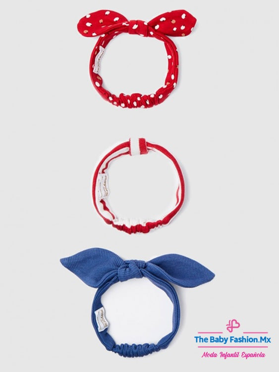 Set 3 Diademas para bebé niña MAYORAL Ref. 9555/10 Muerdago