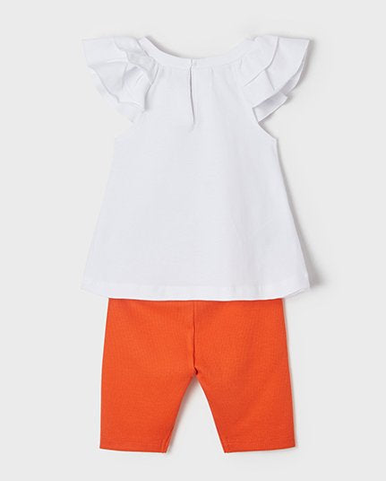 Conjunto Leggings Canale Bebe Niña Conjunto 2 Pz  SKU 1724 Color Clementina