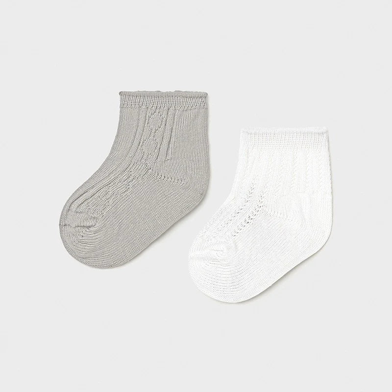 Set 2 Calcetin MAYORAL SKU 9361 Color 14 Gris