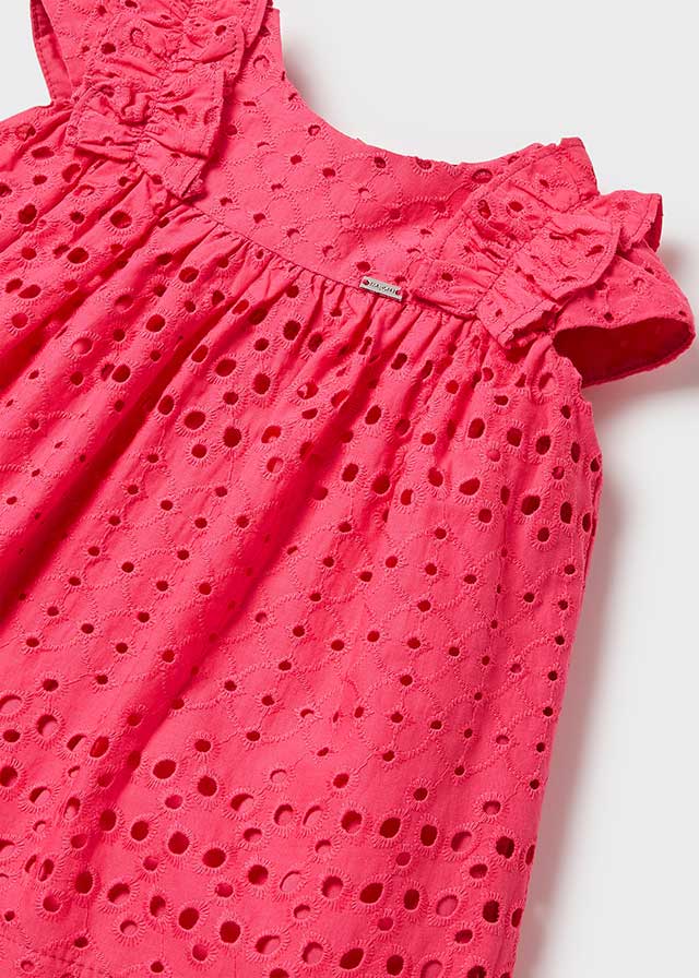 Vestido Perforado SKU 1911 Color Fucsia