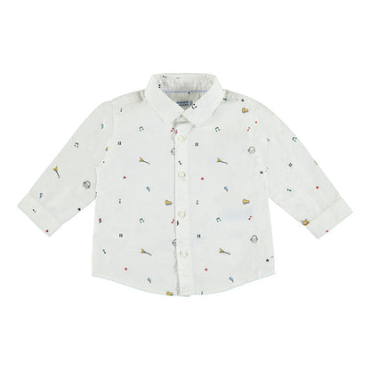 Camisa estampada Sku 2147 Color Blanco