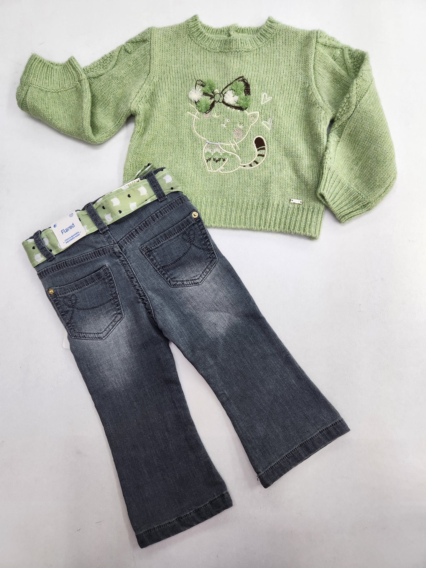 Conjunto Pantalon Largo Tejano  , Jersey Fantasia Bordado MAYORAL Ref 2542-2313