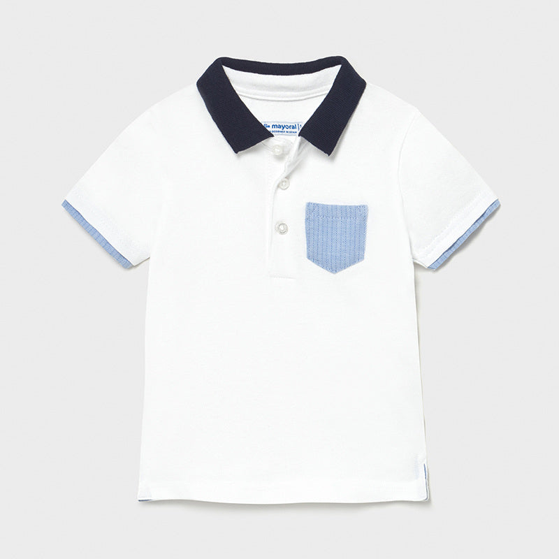 Camisa M/C Polo Vestir MAYORAL Ref -1103-38 Blanco