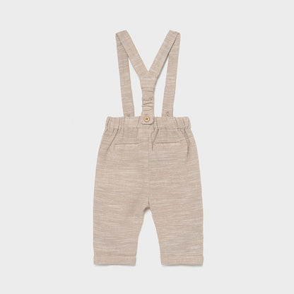 Pantalón con tirantes para bebé niño Conjunto 2 Pz MAYORAL Ref. 21/1569/95 Toffee