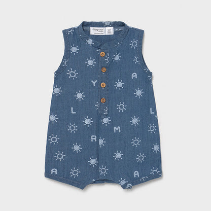 Pelele Bebé Niño MAYORAL SKU 1621 Color Blue Denim