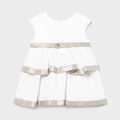 Vestido Combinado Lino Conjunto 2 Pz SKU 1971 Color Piedra