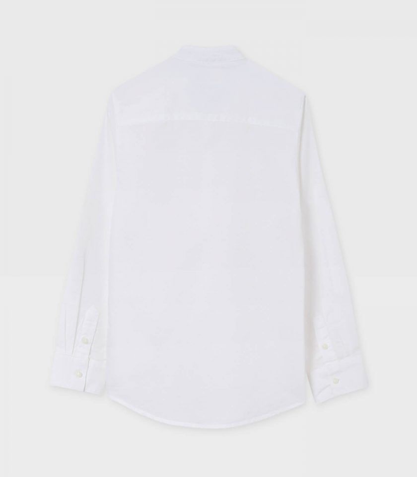 Camisa Lino Sku 6122 Color Blanco