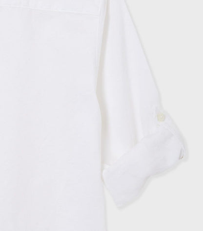 Camisa Lino Sku 6122 Color Blanco
