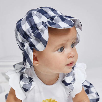 Gorro Bebe Cuadros MAYORAL SKU 9375 Color 73 Navy