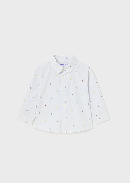 Camisa manga larga estampada