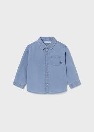 Camisa manga larga soft denim