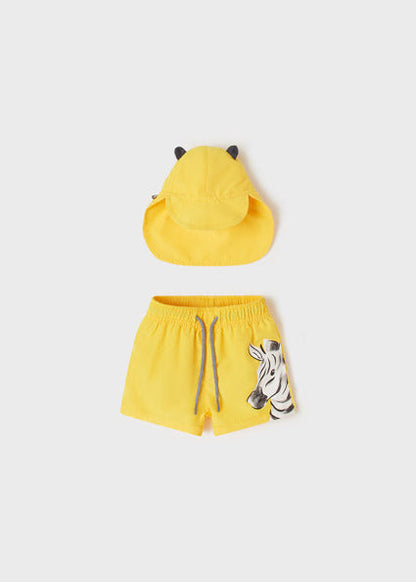 Conjunto bebé niño Braguita & Gorro Sku 1661 Color  14 Amarillo