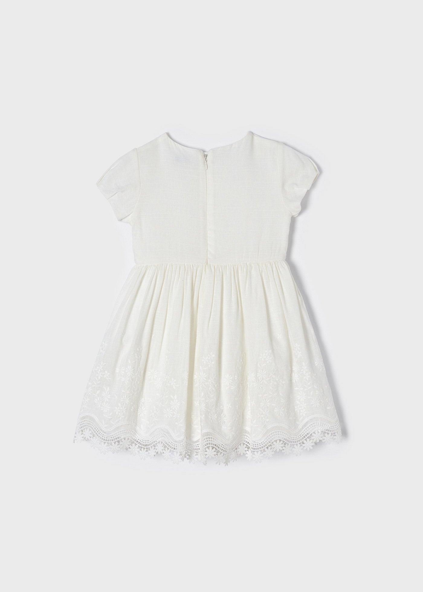 Vestido Perforado Sku 3914 Color Crudo