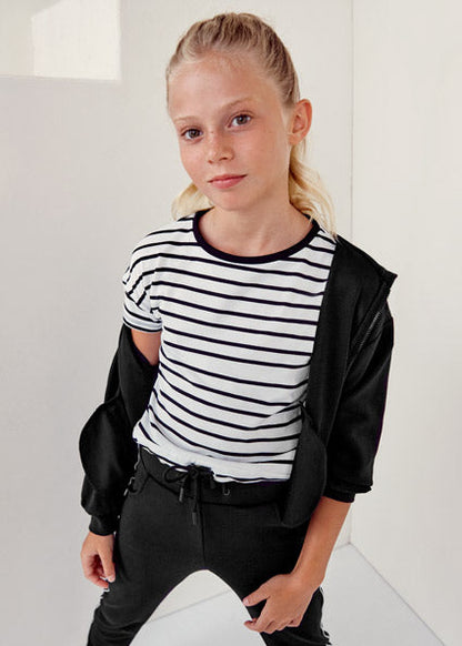 Camiseta Rayas Sku 6031 Color Negro