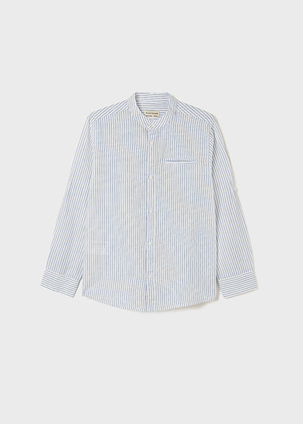 Camisa Stand Up Lino para chico MAYORAL Ref. 6114/38 Rayas