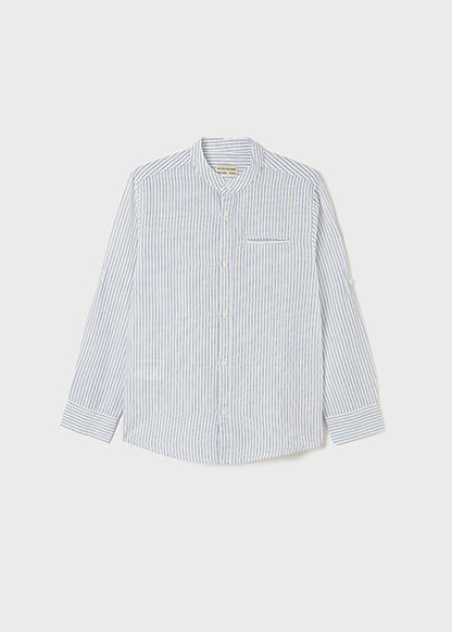 Camisa Stand Up Lino para chico MAYORAL Ref. 6114/38 Rayas