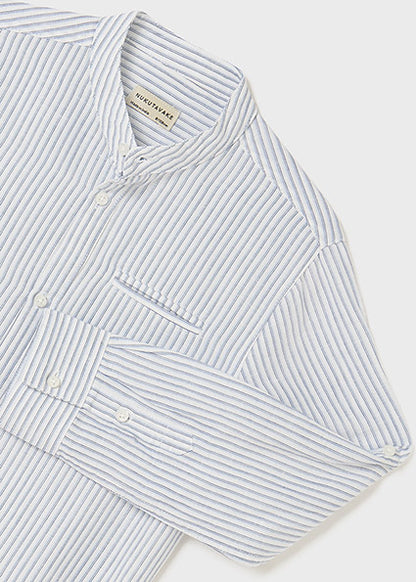 Camisa Stand Up Lino para chico MAYORAL Ref. 6114/38 Rayas