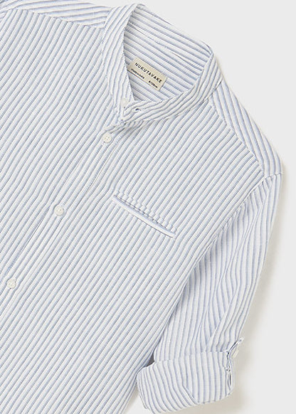 Camisa Stand Up Lino para chico MAYORAL Ref. 6114/38 Rayas