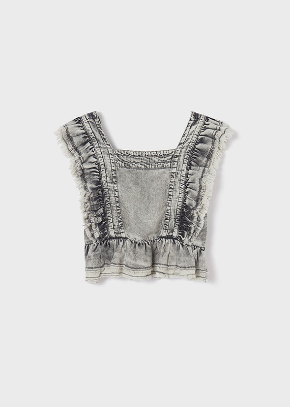 Bluson de mezclilla para chica MAYORAL Ref. 6124/80 Gris