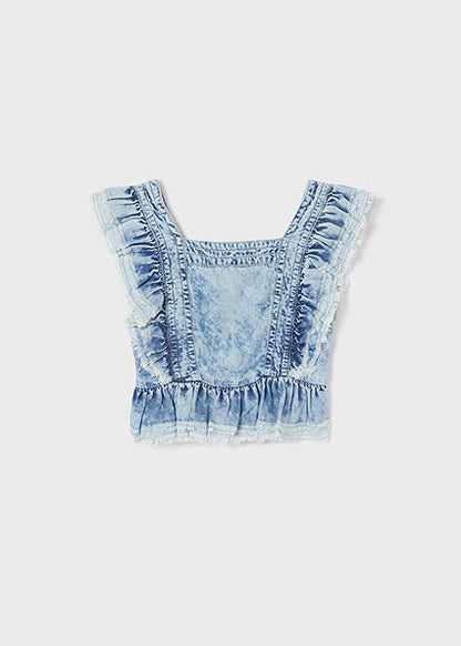 Bluson de mezclilla para chica MAYORAL Ref. 6124/ Claro
