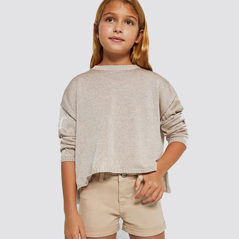 Jersey Tricot para chica Sku 6326 Color 52 Tostado