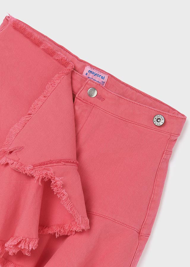 Falda volante de mezclilla para chica MAYORAL Ref. 6950/93 Hibiscus