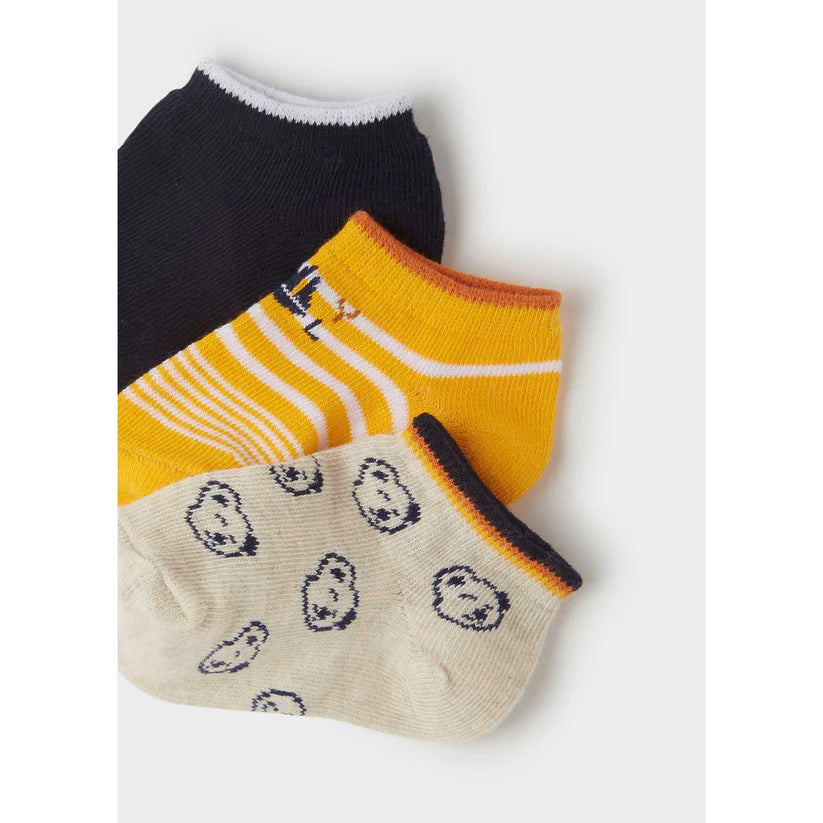 Set 3 Calcetines MAYORAL SKU 10173 Color 26 Mandarina