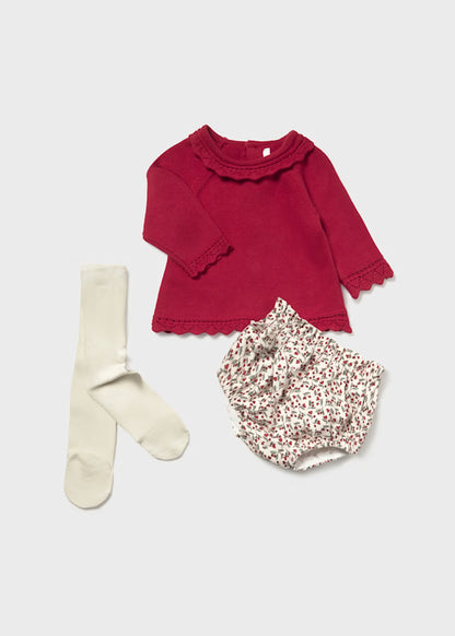 Conj. short y leotardo tricot
