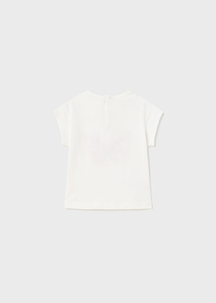 CAmiseta MC Mariposa  MAYORAL Ref-1008 -52 Crudo
