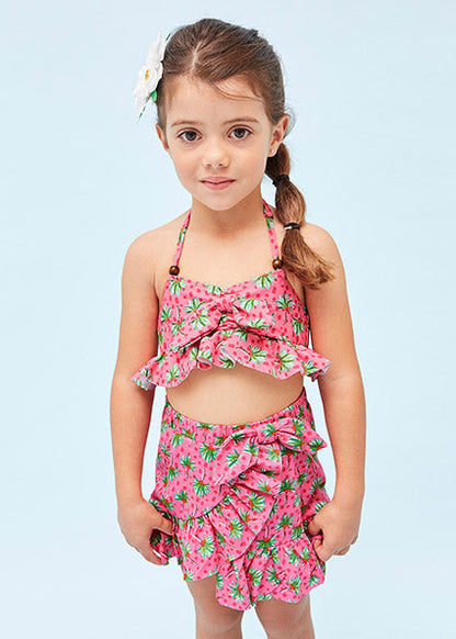 Conjunto 2 Piezas Bikini Volante Lazo Sku  3789 Color 96 Peonia