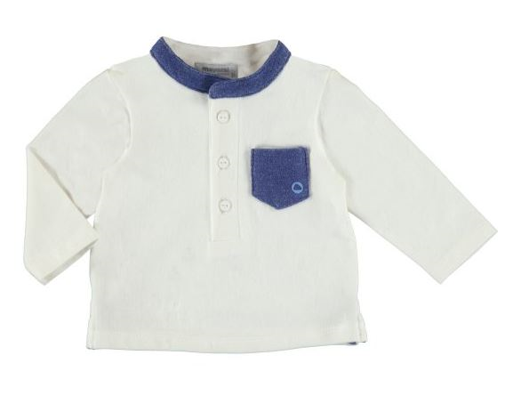 Camiseta Bebé Niño Cuello Mao para bebe MAYORAL Ref 2002/59 Indigo Vig