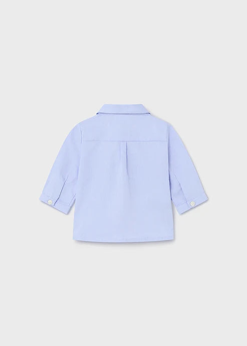 1196 Conjunto de camisa de manga larga con pajarita