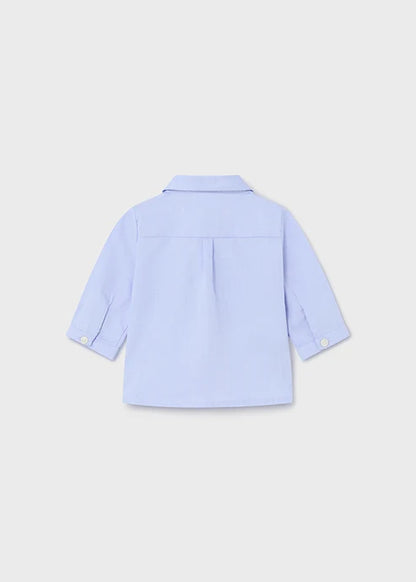 1196 Conjunto de camisa de manga larga con pajarita