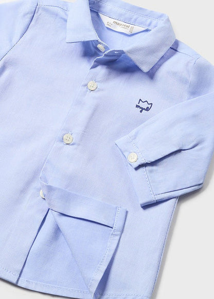 1196 Conjunto de camisa de manga larga con pajarita