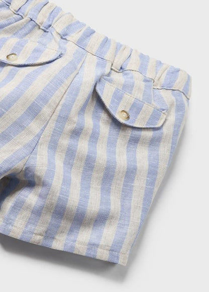 1219 Conjunto 2 piezas rayas lino