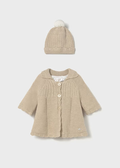 Abrigo y gorro tricot