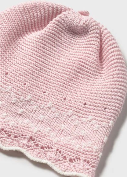 Conj. polaina y gorro tricot